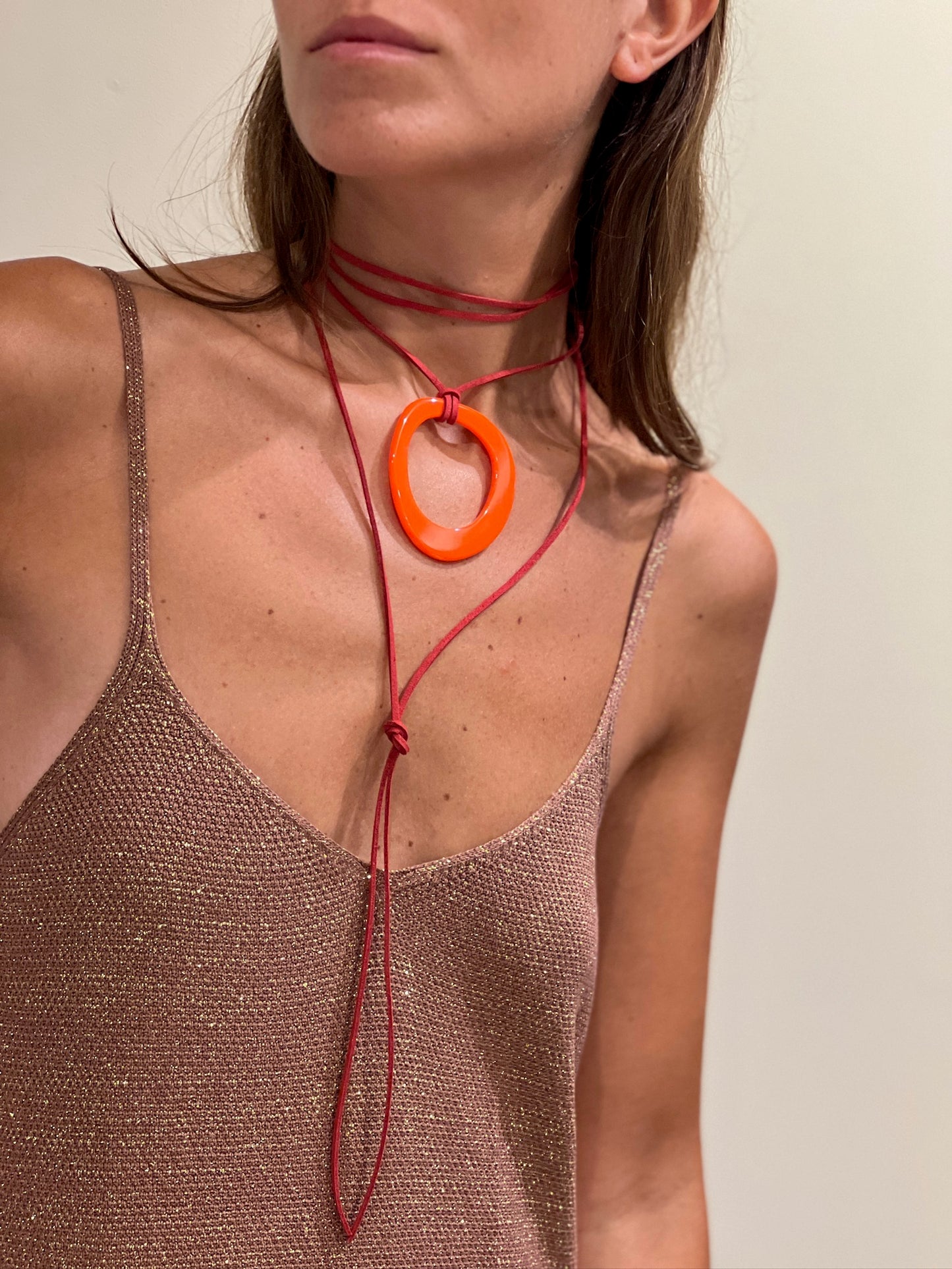 Neck Milos - Red & orange